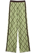 【メゾンスペシャル/MAISON SPECIAL】のPlaid Straight Knit Pants/チェックストレートニットパンツ GRN(グリーン)|ID: prp329100004631670 ipo3291000000033328999