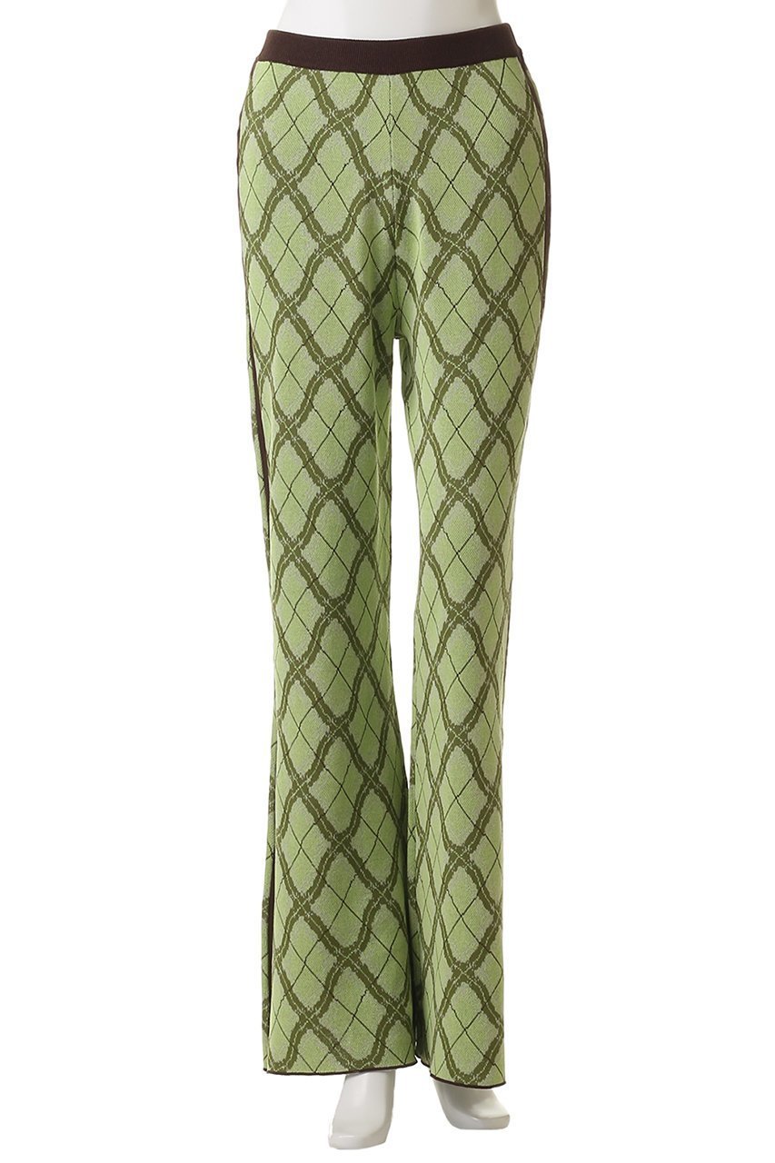 【メゾンスペシャル/MAISON SPECIAL】のPlaid Straight Knit Pants/チェックストレートニットパンツ 人気、トレンドファッション・服の通販 founy(ファニー) 　ファッション　Fashion　レディースファッション　Fashion for Women　パンツ　Pants & Trousers　2025年　2025　2025-2026秋冬・A/W　Autumn/Winter 2025–26 AW25–26　シンプル　Simple, Minimal　チェック　Check, Plaid, Tartan　フレア　Flare, Flared　ボトム　Bottoms, Lower Wear　秋　Autumn　A/W・秋冬　Autumn/Winter　other-2|ID: prp329100004631670 ipo3291000000033329000