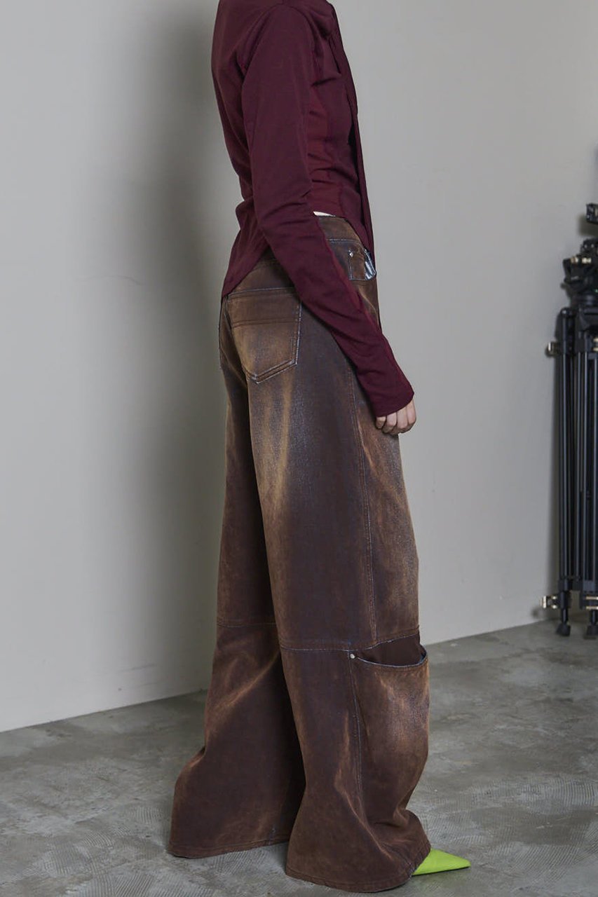 【メゾンスペシャル/MAISON SPECIAL】のCover Leg Flocky Denim Pants/カバーレッグフロッキーデニムパンツ 人気、トレンドファッション・服の通販 founy(ファニー) 　ファッション　Fashion　レディースファッション　Fashion for Women　パンツ　Pants & Trousers　デニムパンツ・ジーンズ・美脚デニム　Denim Jeans & Pants　2025年　2025　2025-2026秋冬・A/W　Autumn/Winter 2025–26 AW25–26　インディゴ　Indigo Denim　デニム　Denim, Jeans Material　トレンド　Trend, Trending Now　ボトム　Bottoms, Lower Wear　A/W・秋冬　Autumn/Winter　other-8|ID: prp329100004631671 ipo3291000000033329022