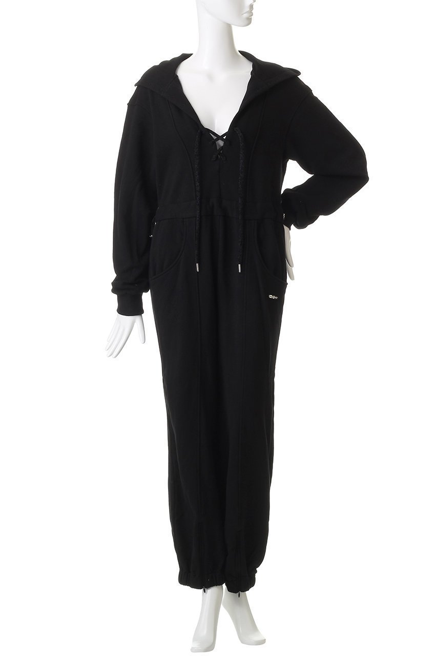 【メゾンスペシャル/MAISON SPECIAL】のLace Up Sweat Hood All-in-one/レースアップスウェットフードオールインワン 人気、トレンドファッション・服の通販 founy(ファニー) 　ファッション　Fashion　レディースファッション　Fashion for Women　パンツ　Pants & Trousers　なめらか　Smooth, Silky Texture　スウェット / スエット　Sweatshirt, Sweatwear　ラップ　Wrap, Wrap Design　レース　Lace, Lace Fabric　再入荷　Restock / Back in Stock　冬　Winter / This Winter　other-2|ID: prp329100004631673 ipo3291000000035798044