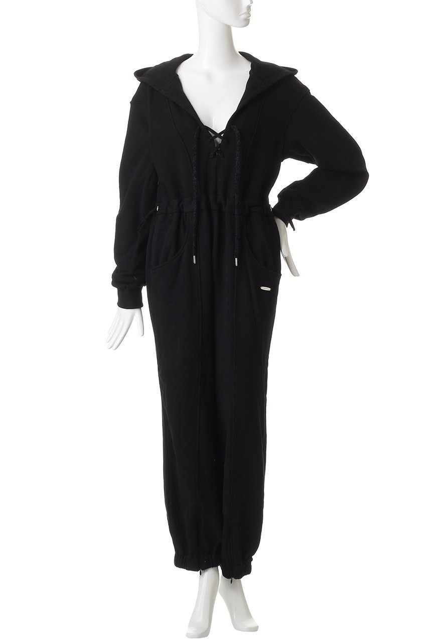 【メゾンスペシャル/MAISON SPECIAL】のLace Up Sweat Hood All-in-one/レースアップスウェットフードオールインワン 人気、トレンドファッション・服の通販 founy(ファニー) 　ファッション　Fashion　レディースファッション　Fashion for Women　パンツ　Pants & Trousers　なめらか　Smooth, Silky Texture　スウェット / スエット　Sweatshirt, Sweatwear　ラップ　Wrap, Wrap Design　レース　Lace, Lace Fabric　再入荷　Restock / Back in Stock　冬　Winter / This Winter　other-7|ID: prp329100004631673 ipo3291000000035798056