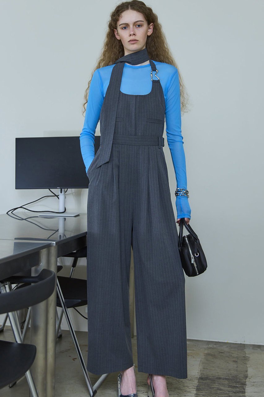 【メゾンスペシャル/MAISON SPECIAL】のHalter Neck All-in-one/ホルターネックオールインワン 人気、トレンドファッション・服の通販 founy(ファニー) 　ファッション　Fashion　レディースファッション　Fashion for Women　パンツ　Pants & Trousers　アシンメトリー　Asymmetrical Style　インナー　Innerwear　カッティング　Cutting Detail　ストライプ　Stripe, Striped Pattern　テーラード　Tailored, Tailored Fit　トレンド　Trend, Trending Now　ボトム　Bottoms, Lower Wear　ラップ　Wrap, Wrap Design　ワイド　Wide, Wide Fit　A/W・秋冬　Autumn/Winter　再入荷　Restock / Back in Stock　2025年　2025　2025-2026秋冬・A/W　Autumn/Winter 2025–26 AW25–26　other-8|ID: prp329100004631675 ipo3291000000033329089