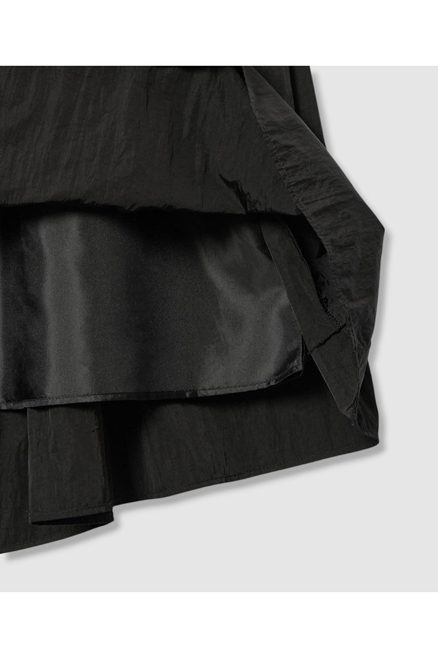 【アルアバイル/allureville】のナイロンタフタシャーリングスカート 人気、トレンドファッション・服の通販 founy(ファニー) 　ファッション　Fashion　レディースファッション　Fashion for Women　スカート　Skirts　ロングスカート　Long Skirts / Maxi & Midi Skirts　2025年　2025　2025-2026秋冬・A/W　Autumn/Winter 2025–26 AW25–26　アシンメトリー　Asymmetrical Style　シャーリング　Shirring, Ruched　スウェット / スエット　Sweatshirt, Sweatwear　タフタ　Taffeta, Structured Fabric　トレンド　Trend, Trending Now　フィット　Fit, Slim Fit　ヘムライン　Hemline, Bottom Cut　ロング　Long, Long-Length　A/W・秋冬　Autumn/Winter　other-4|ID: prp329100004631681 ipo3291000000033329156