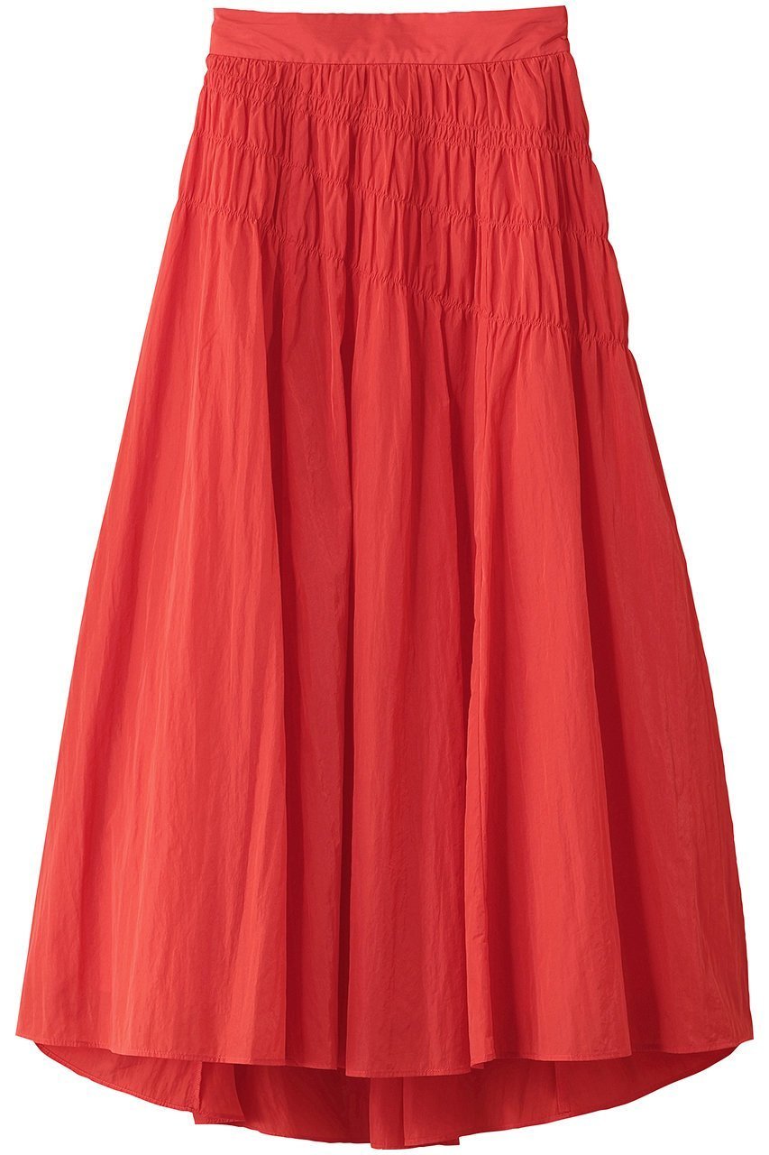 【アルアバイル/allureville】のナイロンタフタシャーリングスカート 人気、トレンドファッション・服の通販 founy(ファニー) 　ファッション　Fashion　レディースファッション　Fashion for Women　スカート　Skirts　ロングスカート　Long Skirts / Maxi & Midi Skirts　アシンメトリー　Asymmetrical Style　シャーリング　Shirring, Ruched　スウェット / スエット　Sweatshirt, Sweatwear　タフタ　Taffeta, Structured Fabric　トレンド　Trend, Trending Now　フィット　Fit, Slim Fit　ヘムライン　Hemline, Bottom Cut　ロング　Long, Long-Length　 other-1|ID: prp329100004631681 ipo3291000000035798084