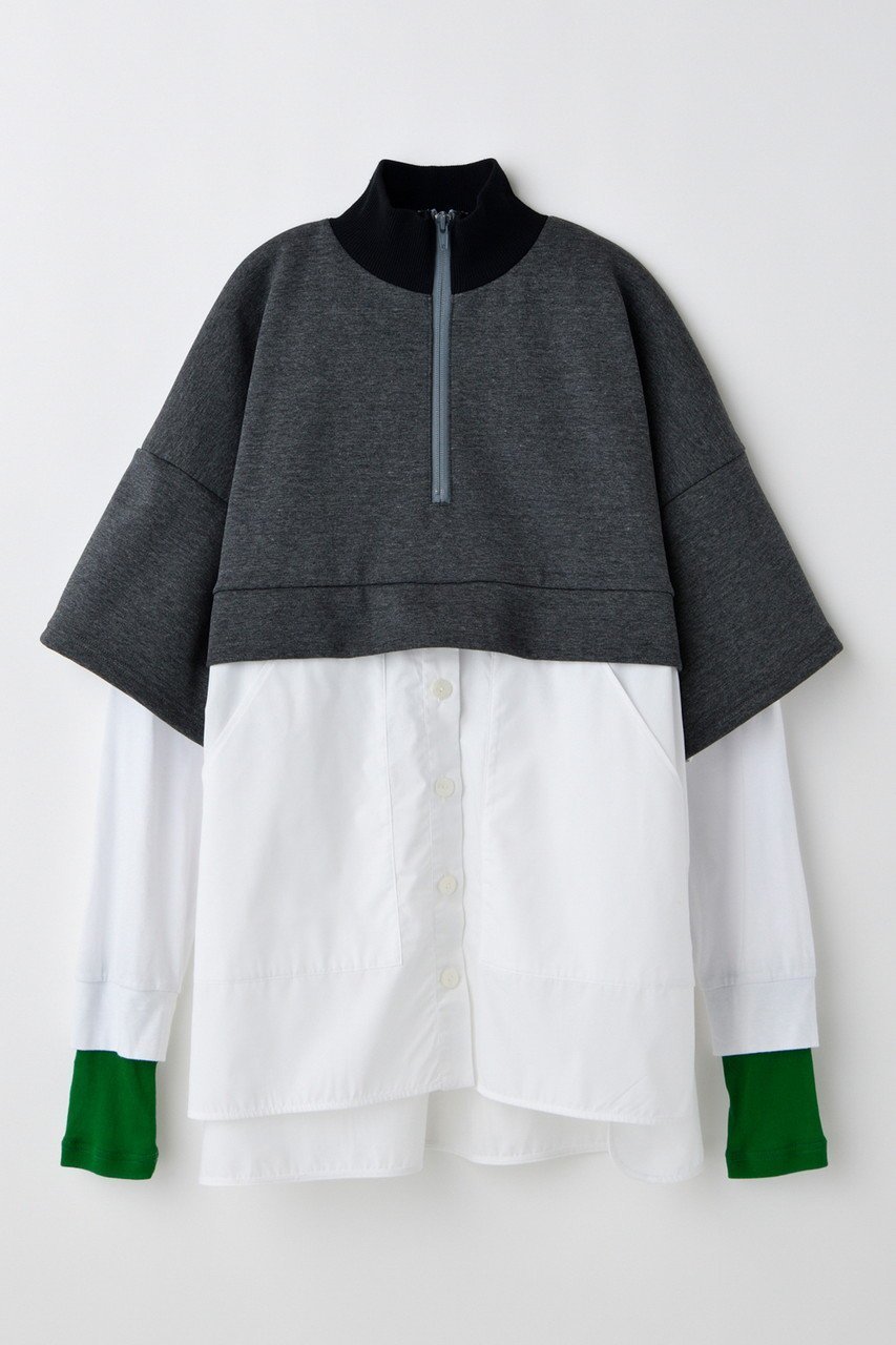 【ナゴンスタンス/nagonstans】の【8/13 12:00販売開始】layered long-sleeves/プルオーバー インテリア・キッズ・メンズ・レディースファッション・服の通販 founy(ファニー) 　ファッション　Fashion　レディースファッション　Fashion for Women　トップス・カットソー　Cut & Sew Tops　シャツ・ブラウス・オフィスカジュアル　Elegant Blouses & Button-Ups　ロングTシャツ・Tシャツ　Longline T-Shirts & Tees　カジュアルプルオーバー・ニットトップス　Pullovers & Knit Tops / Casual Pullovers　カットソー・ベーシックTシャツ　Cut-and-Sewn Tops / Stretch Tees & Basics　カットソー　Cut and Sewn Top　ストレッチ　Stretch, Stretchy Fabric　スリーブ　Sleeve, Long Sleeve / Short Sleeve　ドッキング　Docking, Mixed Material　ロング　Long, Long-Length　新作・新入荷　New Arrivals / New In　Stone|ID: prp329100004631705 ipo3291000000033330061