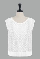 【デイジーリン/DAISY LIN】のKnit Top “Lady Tank” 人気、トレンドファッション・服の通販 founy(ファニー) ファッション Fashion レディースファッション Fashion for Women トップス・カットソー Cut & Sew Tops ニット Knit Tops & Sweaters カジュアルプルオーバー・ニットトップス Pullovers & Knit Tops / Casual Pullovers インナー Innerwear ウォッシャブル Machine Washable エレガント 上品 Elegant 洗える Machine Washable シアー Sheer, See-Through シンプル Simple, Minimal ハンド Hand, Handmade 夏 Summer |ID:prp329100004631709