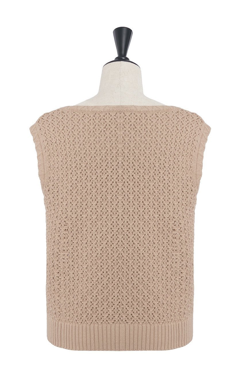 【デイジーリン/DAISY LIN】のKnit Top “Lady Tank” 人気、トレンドファッション・服の通販 founy(ファニー) 　ファッション　Fashion　レディースファッション　Fashion for Women　トップス・カットソー　Cut & Sew Tops　ニット　Knit Tops & Sweaters　カジュアルプルオーバー・ニットトップス　Pullovers & Knit Tops / Casual Pullovers　インナー　Innerwear　ウォッシャブル　Machine Washable　エレガント 上品　Elegant　洗える　Machine Washable　シアー　Sheer, See-Through　シンプル　Simple, Minimal　ハンド　Hand, Handmade　夏　Summer　other-2|ID: prp329100004631709 ipo3291000000035651649