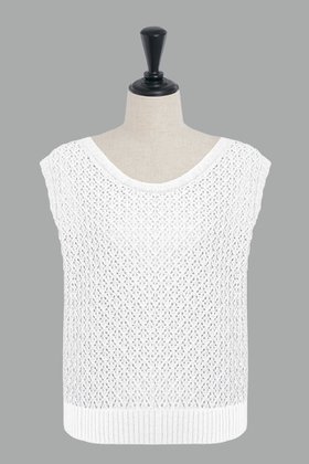【デイジーリン/DAISY LIN】 Knit Top “Lady Tank”人気、トレンドファッション・服の通販 founy(ファニー) ファッション Fashion レディースファッション Fashion for Women トップス・カットソー Cut & Sew Tops ニット Knit Tops & Sweaters カジュアルプルオーバー・ニットトップス Pullovers & Knit Tops / Casual Pullovers インナー Innerwear ウォッシャブル Machine Washable エレガント 上品 Elegant 洗える Machine Washable シアー Sheer, See-Through シンプル Simple, Minimal ハンド Hand, Handmade 夏 Summer |ID:prp329100004631709