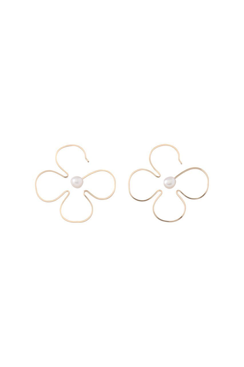【ナチュラリジュエリ/NATURALI JEWELRY】の【ELLE SHOP限定】ブルーミングフラワーフープピアス 人気、トレンドファッション・服の通販 founy(ファニー) 　ファッション　Fashion　レディースファッション　Fashion for Women　ジュエリー　Jewelry　ファッションリング　Fashion Rings　イヤリング・フープ・ドロップタイプ　Hoop, Drop & Clip Earrings　2025年　2025　2025-2026秋冬・A/W　Autumn/Winter 2025–26 AW25–26　イヤリング　Earrings　パール　Pearl, Pearl Accent　フラワー　Flower, Floral　フープ　Hoop, Hoop Earrings　モチーフ　Motif, Design Theme　ワイヤー　Wire, Wired Bra　エレガント 上品　Elegant　A/W・秋冬　Autumn/Winter　 other-1|ID: prp329100004632753 ipo3291000000033341262