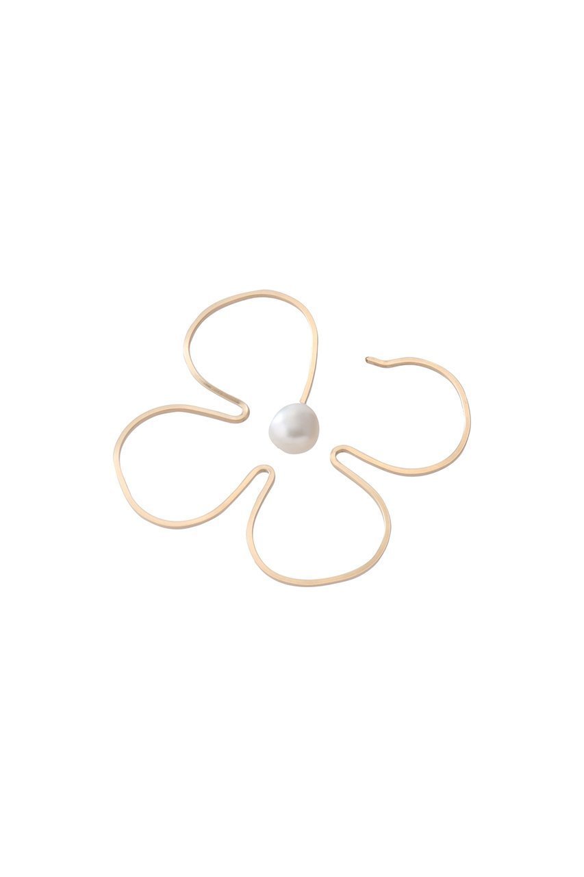 【ナチュラリジュエリ/NATURALI JEWELRY】の【ELLE SHOP限定】ブルーミングフラワーフープピアス 人気、トレンドファッション・服の通販 founy(ファニー) 　ファッション　Fashion　レディースファッション　Fashion for Women　ジュエリー　Jewelry　ファッションリング　Fashion Rings　イヤリング・フープ・ドロップタイプ　Hoop, Drop & Clip Earrings　2025年　2025　2025-2026秋冬・A/W　Autumn/Winter 2025–26 AW25–26　イヤリング　Earrings　パール　Pearl, Pearl Accent　フラワー　Flower, Floral　フープ　Hoop, Hoop Earrings　モチーフ　Motif, Design Theme　ワイヤー　Wire, Wired Bra　エレガント 上品　Elegant　A/W・秋冬　Autumn/Winter　other-3|ID: prp329100004632753 ipo3291000000033341265