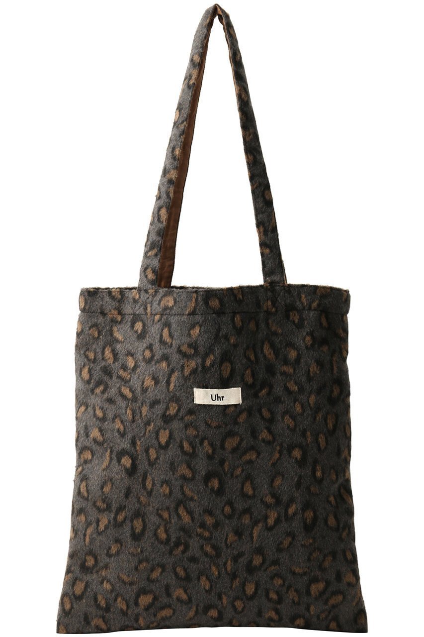 【ウーア/Uhr】の【Friendship Projects】アニマルトートバッグ インテリア・キッズ・メンズ・レディースファッション・服の通販 founy(ファニー) ファッション Fashion レディースファッション Fashion for Women バッグ Bags アニマル Animal Print ショルダー Shoulder, Shoulder Strap チャコールグレー(レオパード)|ID: prp329100004632757 ipo3291000000036181448