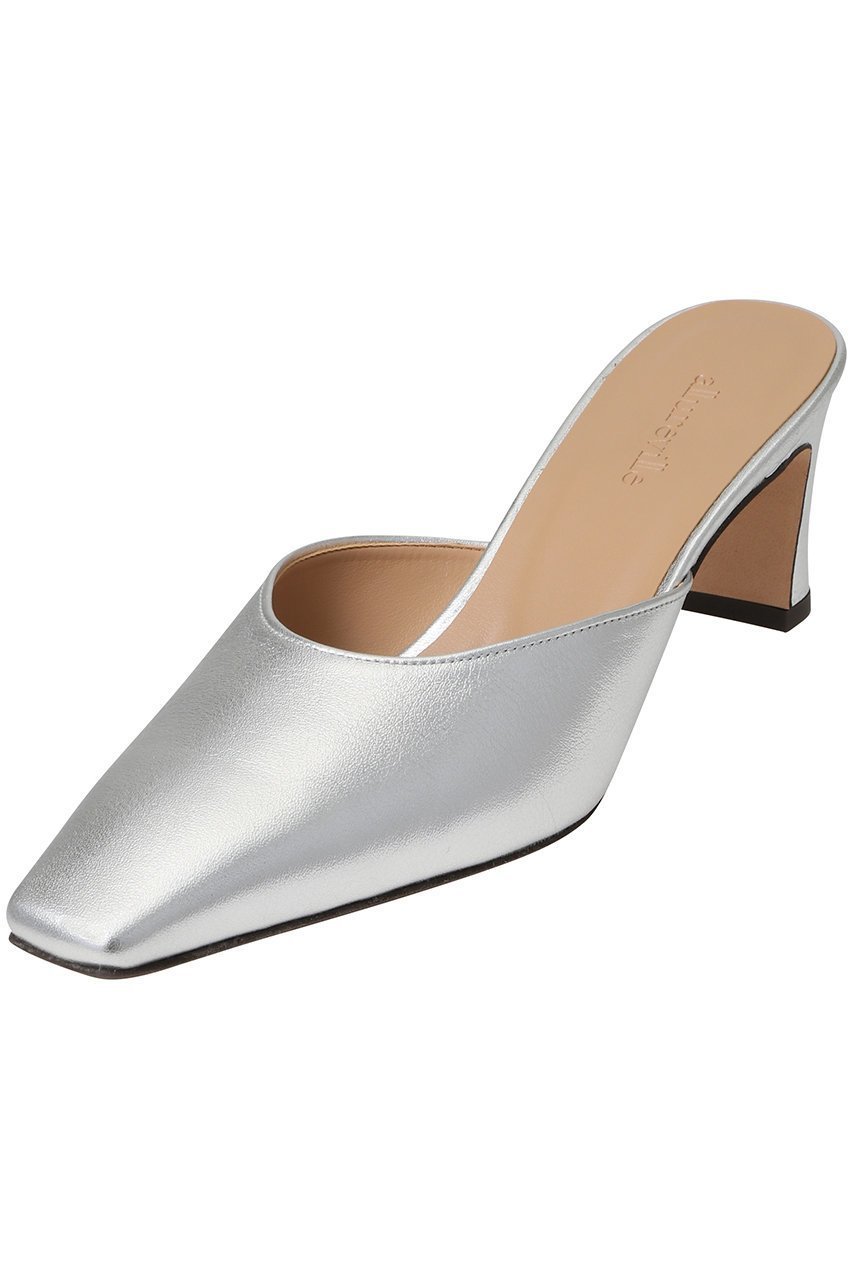 【アルアバイル/allureville】のスクエアトウミュール インテリア・キッズ・メンズ・レディースファッション・服の通販 founy(ファニー) 　ファッション　Fashion　レディースファッション　Fashion for Women　シルバー　Silver, Metallic Silver　ビビッド　Vivid, Bright Tone　ミュール　Mule, Backless Shoes　メタリック　Metallic, Shiny Finish　シルバー|ID: prp329100004632771 ipo3291000000035562351