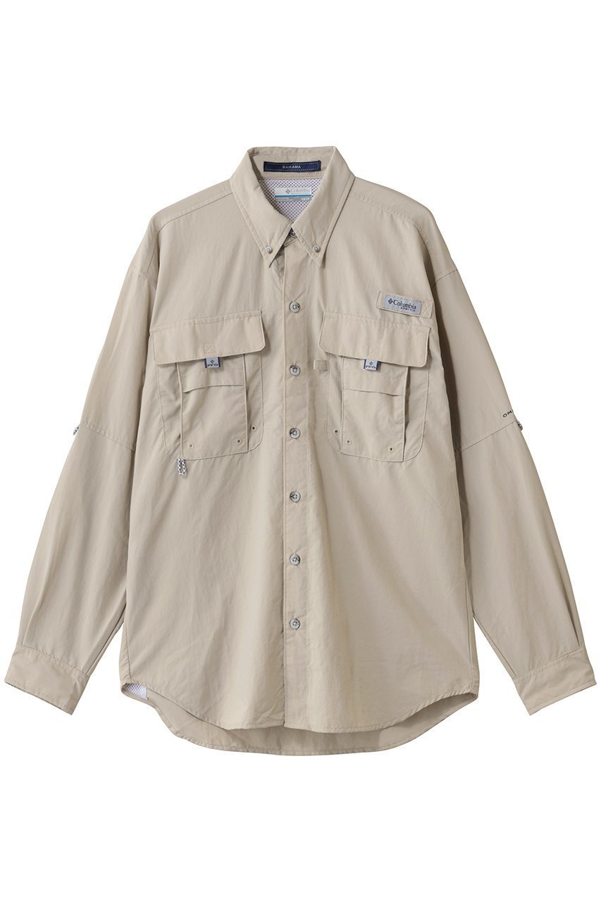 【コロンビア/Columbia / MEN】の【MEN】バハマII ロングスリーブシャツ インテリア・キッズ・メンズ・レディースファッション・服の通販 founy(ファニー) 　ファッション　Fashion　メンズファッション　Fashion for Men　トップス・カットソー　Cut & Sew Tops　メンズシャツ　Shirts　アウトドア　Outdoor Clothing　スポーツ　Sports, Activewear　ループ　Loop, Loop Knit　ロールアップ　Roll-Up, Cuffed Hem　夏　Summer　Fossil|ID: prp329100004632777 ipo3291000000033576706