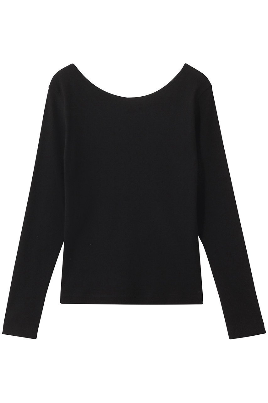 【アナイ/ANAYI】のコットンテレコボートネックプルオーバー インテリア・キッズ・メンズ・レディースファッション・服の通販 founy(ファニー) 　ファッション　Fashion　レディースファッション　Fashion for Women　トップス・カットソー　Cut & Sew Tops　シャツ・ブラウス・オフィスカジュアル　Elegant Blouses & Button-Ups　ロングTシャツ・Tシャツ　Longline T-Shirts & Tees　カジュアルプルオーバー・ニットトップス　Pullovers & Knit Tops / Casual Pullovers　カットソー・ベーシックTシャツ　Cut-and-Sewn Tops / Stretch Tees & Basics　2025年　2025　2025-2026秋冬・A/W　Autumn/Winter 2025–26 AW25–26　インナー　Innerwear　シンプル　Simple, Minimal　スリーブ　Sleeve, Long Sleeve / Short Sleeve　テレコ　Ribbed, Rib Stitch　フィット　Fit, Slim Fit　ベーシック　Basic, Essential　ロング　Long, Long-Length　A/W・秋冬　Autumn/Winter　ブラック|ID: prp329100004632778 ipo3291000000033341443
