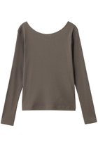 【アナイ/ANAYI】のコットンテレコボートネックプルオーバー カーキ|ID: prp329100004632778 ipo3291000000035052053