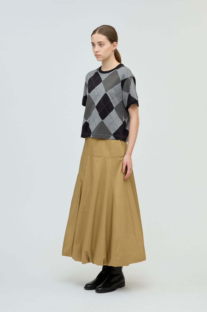 【ミズイロ インド/mizuiro ind】のargyle print T shirt シャツ 人気、トレンドファッション・服の通販 founy(ファニー) 　ファッション　Fashion　レディースファッション　Fashion for Women　トップス・カットソー　Cut & Sew Tops　シャツ・ブラウス・オフィスカジュアル　Elegant Blouses & Button-Ups　ロングTシャツ・Tシャツ　Longline T-Shirts & Tees　カットソー・ベーシックTシャツ　Cut-and-Sewn Tops / Stretch Tees & Basics　インナー　Innerwear　コンパクト　Compact, Small Size　ショート　Short, Short Length　ジャケット　Jacket, Outerwear　スリーブ　Sleeve, Long Sleeve / Short Sleeve　プリント　Print, Printed Pattern　半袖　Short Sleeve, Half Sleeve　秋　Autumn　other-7|ID: prp329100004632779 ipo3291000000033510992
