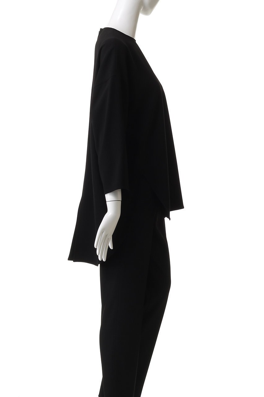 【ドメル/DOMELLE】のバック ラウンド ヘム ブラウス 人気、トレンドファッション・服の通販 founy(ファニー) 　ファッション　Fashion　レディースファッション　Fashion for Women　トップス・カットソー　Cut & Sew Tops　シャツ・ブラウス・オフィスカジュアル　Elegant Blouses & Button-Ups　ロングTシャツ・Tシャツ　Longline T-Shirts & Tees　カットソー・ベーシックTシャツ　Cut-and-Sewn Tops / Stretch Tees & Basics　2025年　2025　2025-2026秋冬・A/W　Autumn/Winter 2025–26 AW25–26　インナー　Innerwear　カッティング　Cutting Detail　シンプル　Simple, Minimal　ジャケット　Jacket, Outerwear　スリーブ　Sleeve, Long Sleeve / Short Sleeve　ドレープ　Drape, Draping Fabric　ラウンド　Round, Round Neck　ロング　Long, Long-Length　定番　Standard, Basic Item　A/W・秋冬　Autumn/Winter　other-3|ID: prp329100004632780 ipo3291000000033341464
