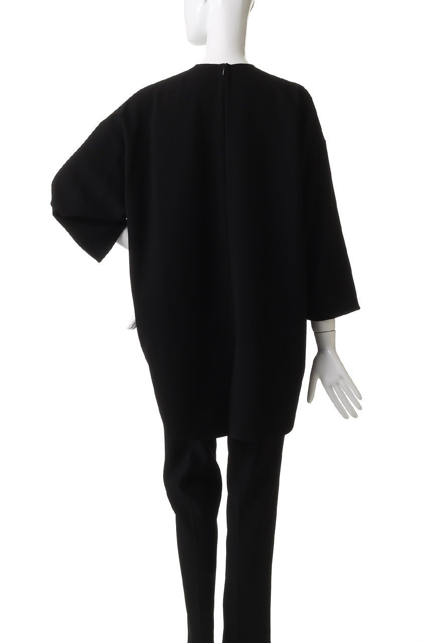 【ドメル/DOMELLE】のバック ラウンド ヘム ブラウス 人気、トレンドファッション・服の通販 founy(ファニー) 　ファッション　Fashion　レディースファッション　Fashion for Women　トップス・カットソー　Cut & Sew Tops　シャツ・ブラウス・オフィスカジュアル　Elegant Blouses & Button-Ups　ロングTシャツ・Tシャツ　Longline T-Shirts & Tees　カットソー・ベーシックTシャツ　Cut-and-Sewn Tops / Stretch Tees & Basics　2025年　2025　2025-2026秋冬・A/W　Autumn/Winter 2025–26 AW25–26　インナー　Innerwear　カッティング　Cutting Detail　シンプル　Simple, Minimal　ジャケット　Jacket, Outerwear　スリーブ　Sleeve, Long Sleeve / Short Sleeve　ドレープ　Drape, Draping Fabric　ラウンド　Round, Round Neck　ロング　Long, Long-Length　定番　Standard, Basic Item　A/W・秋冬　Autumn/Winter　other-4|ID: prp329100004632780 ipo3291000000033341465