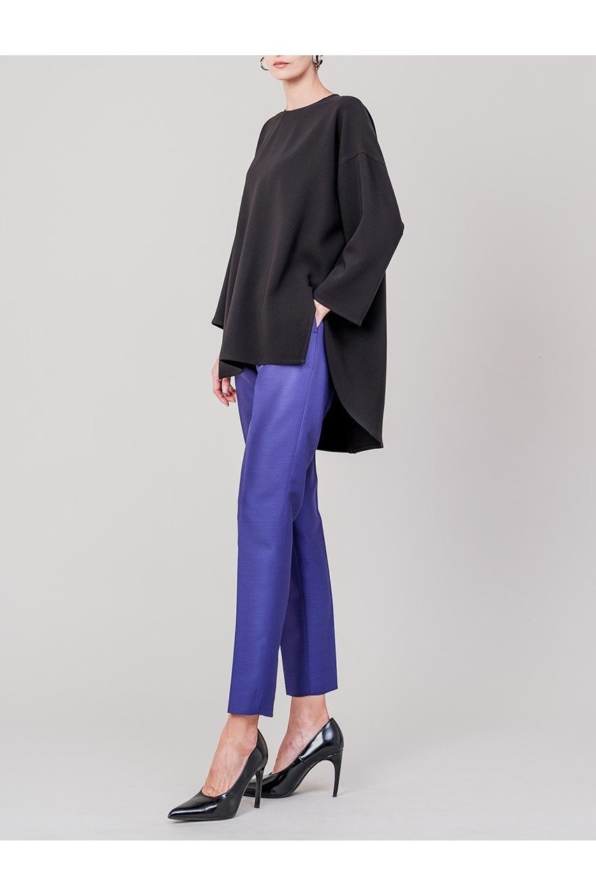 【ドメル/DOMELLE】のバック ラウンド ヘム ブラウス 人気、トレンドファッション・服の通販 founy(ファニー) 　ファッション　Fashion　レディースファッション　Fashion for Women　トップス・カットソー　Cut & Sew Tops　シャツ・ブラウス・オフィスカジュアル　Elegant Blouses & Button-Ups　ロングTシャツ・Tシャツ　Longline T-Shirts & Tees　カットソー・ベーシックTシャツ　Cut-and-Sewn Tops / Stretch Tees & Basics　2025年　2025　2025-2026秋冬・A/W　Autumn/Winter 2025–26 AW25–26　インナー　Innerwear　カッティング　Cutting Detail　シンプル　Simple, Minimal　ジャケット　Jacket, Outerwear　スリーブ　Sleeve, Long Sleeve / Short Sleeve　ドレープ　Drape, Draping Fabric　ラウンド　Round, Round Neck　ロング　Long, Long-Length　定番　Standard, Basic Item　A/W・秋冬　Autumn/Winter　other-6|ID: prp329100004632780 ipo3291000000033341468