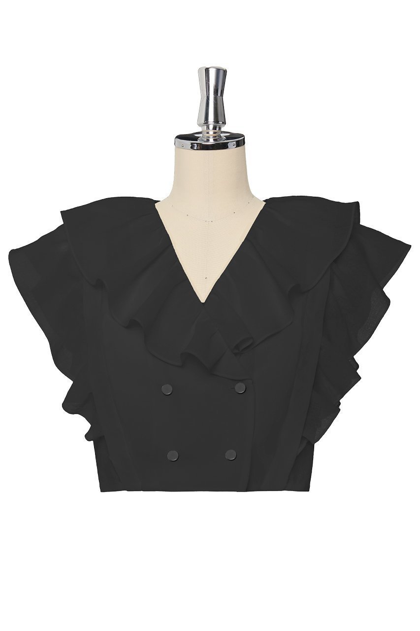 【デイジーリン/DAISY LIN】のFrill Top “Daisy Daisy” 人気、トレンドファッション・服の通販 founy(ファニー) 　ファッション　Fashion　レディースファッション　Fashion for Women　トップス・カットソー　Cut & Sew Tops　キャミソール&ノースリーブ　Camisoles & Sleeveless Tops　シャツ・ブラウス・オフィスカジュアル　Elegant Blouses & Button-Ups　ロングTシャツ・Tシャツ　Longline T-Shirts & Tees　カットソー・ベーシックTシャツ　Cut-and-Sewn Tops / Stretch Tees & Basics　キャミソール　Camisole, Spaghetti Strap Top　タンク　Tank Top, Sleeveless Top　バランス　Balance, Style Balance　フリル　Frill, Ruffle　フロント　Front, Front Design　ランダム　Random, Irregular　おすすめ　Recommended / Our Picks　夏　Summer　旅行　Travel　エレガント 上品　Elegant　新作・新入荷　New Arrivals / New In　 other-1|ID: prp329100004632784 ipo3291000000033341488