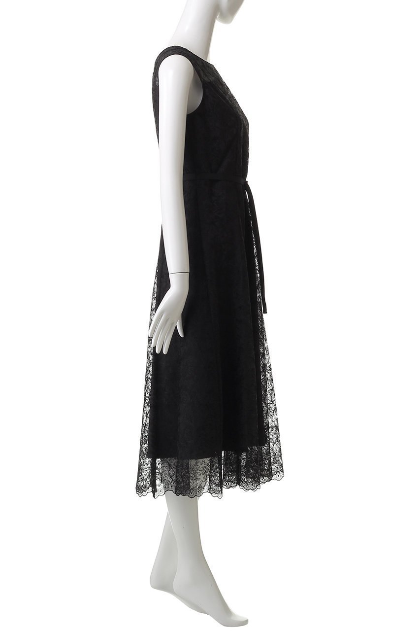 【アナイ/ANAYI】のレースフラワーチュールフレアワンピース 人気、トレンドファッション・服の通販 founy(ファニー) 　ファッション　Fashion　レディースファッション　Fashion for Women　ワンピース　Dresses　チュニック　Tunic Tops & Dresses　2025年　2025　2025-2026秋冬・A/W　Autumn/Winter 2025–26 AW25–26　エレガント 上品　Elegant　ジュエリー　Jewelry, Accessories　チュニック　Tunic, Long Top　チュール　Tulip, Tulip Motif　フィット　Fit, Slim Fit　フレア　Flare, Flared　レース　Lace, Lace Fabric　ロング　Long, Long-Length　A/W・秋冬　Autumn/Winter　other-3|ID: prp329100004632785 ipo3291000000033341499