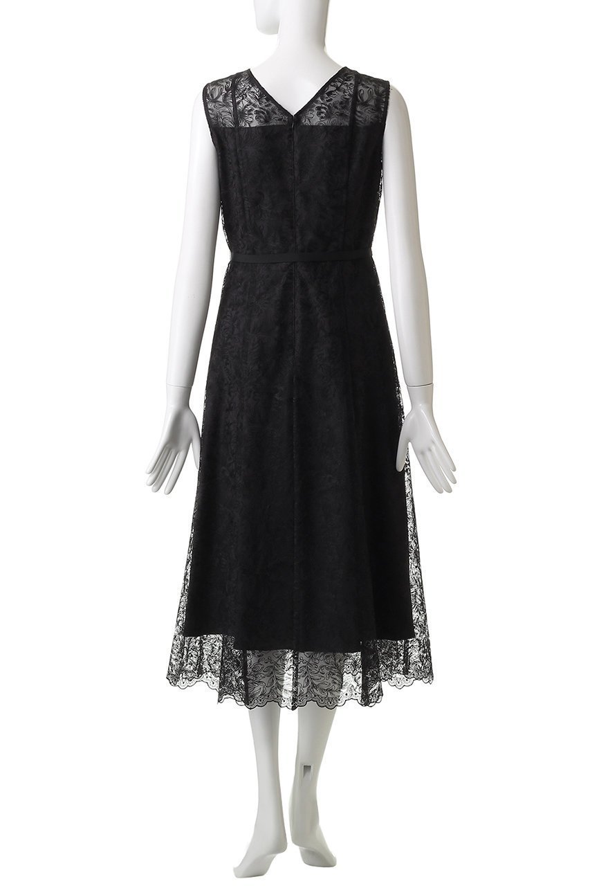 【アナイ/ANAYI】のレースフラワーチュールフレアワンピース 人気、トレンドファッション・服の通販 founy(ファニー) 　ファッション　Fashion　レディースファッション　Fashion for Women　ワンピース　Dresses　チュニック　Tunic Tops & Dresses　2025年　2025　2025-2026秋冬・A/W　Autumn/Winter 2025–26 AW25–26　エレガント 上品　Elegant　ジュエリー　Jewelry, Accessories　チュニック　Tunic, Long Top　チュール　Tulip, Tulip Motif　フィット　Fit, Slim Fit　フレア　Flare, Flared　レース　Lace, Lace Fabric　ロング　Long, Long-Length　A/W・秋冬　Autumn/Winter　other-4|ID: prp329100004632785 ipo3291000000033341502