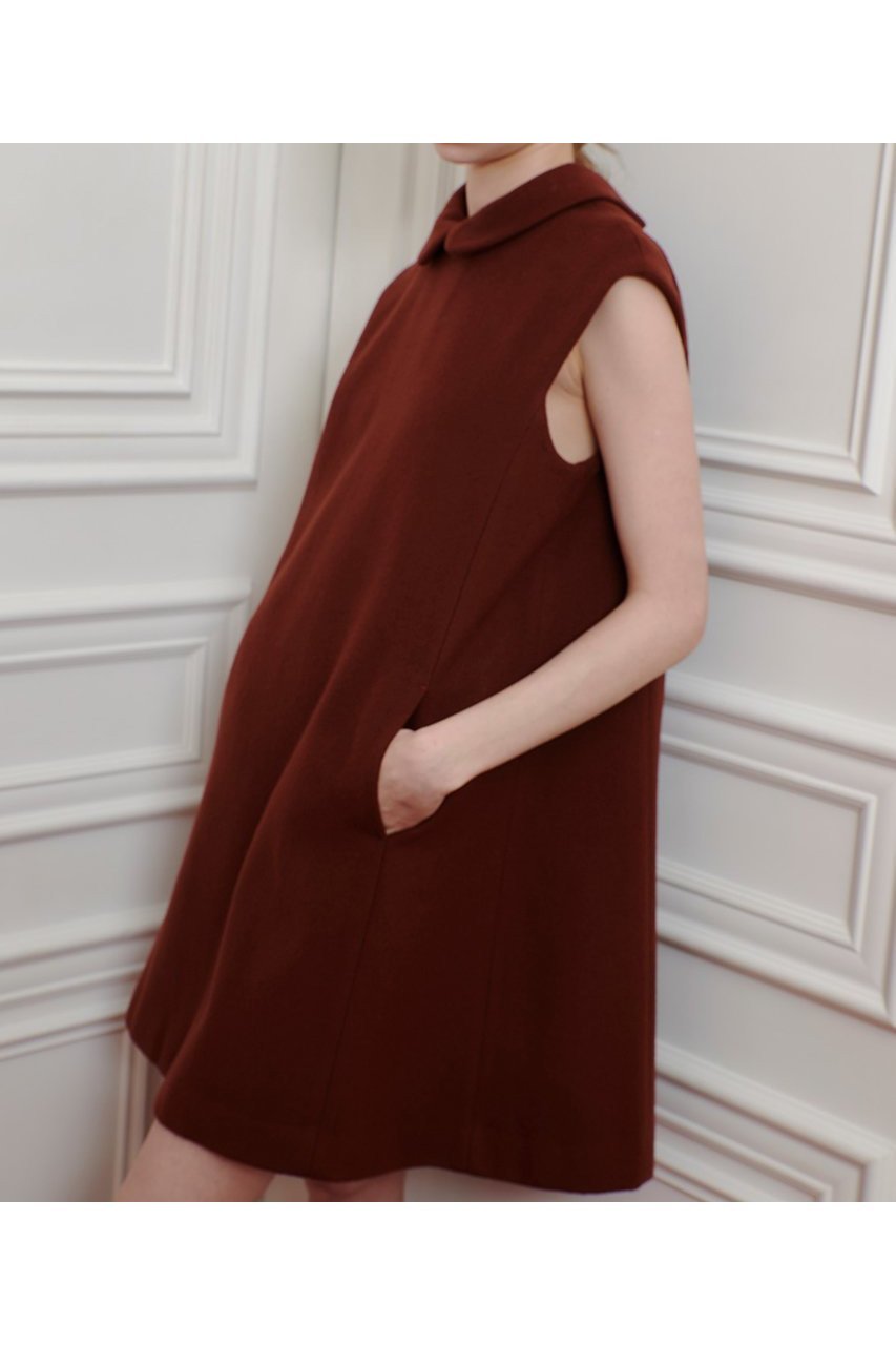 【アルアバイル/allureville】の【LOULOU WILLOUGHBY】ビーバーステンカラーワンピース 人気、トレンドファッション・服の通販 founy(ファニー) 　ファッション　Fashion　レディースファッション　Fashion for Women　ワンピース　Dresses　チュニック　Tunic Tops & Dresses　2025年　2025　2025-2026秋冬・A/W　Autumn/Winter 2025–26 AW25–26　カットソー　Cut and Sewn Top　チュニック　Tunic, Long Top　ハイネック　High Neck, Mock Neck　エレガント 上品　Elegant　A/W・秋冬　Autumn/Winter　other-2|ID: prp329100004632788 ipo3291000000033341521
