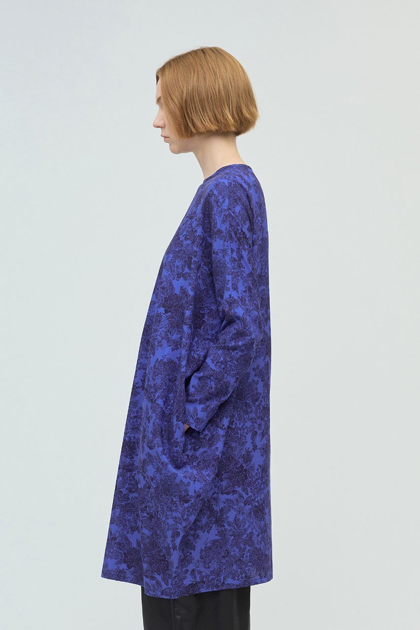 【ミズイロ インド/mizuiro ind】のprint cocoon wide OP ワンピース 人気、トレンドファッション・服の通販 founy(ファニー) 　ファッション　Fashion　レディースファッション　Fashion for Women　ワンピース　Dresses　チュニック　Tunic Tops & Dresses　チュニック　Tunic, Long Top　フラワー　Flower, Floral　プリント　Print, Printed Pattern　ロング　Long, Long-Length　秋　Autumn　A/W・秋冬　Autumn/Winter　other-8|ID: prp329100004632791 ipo3291000000033715991