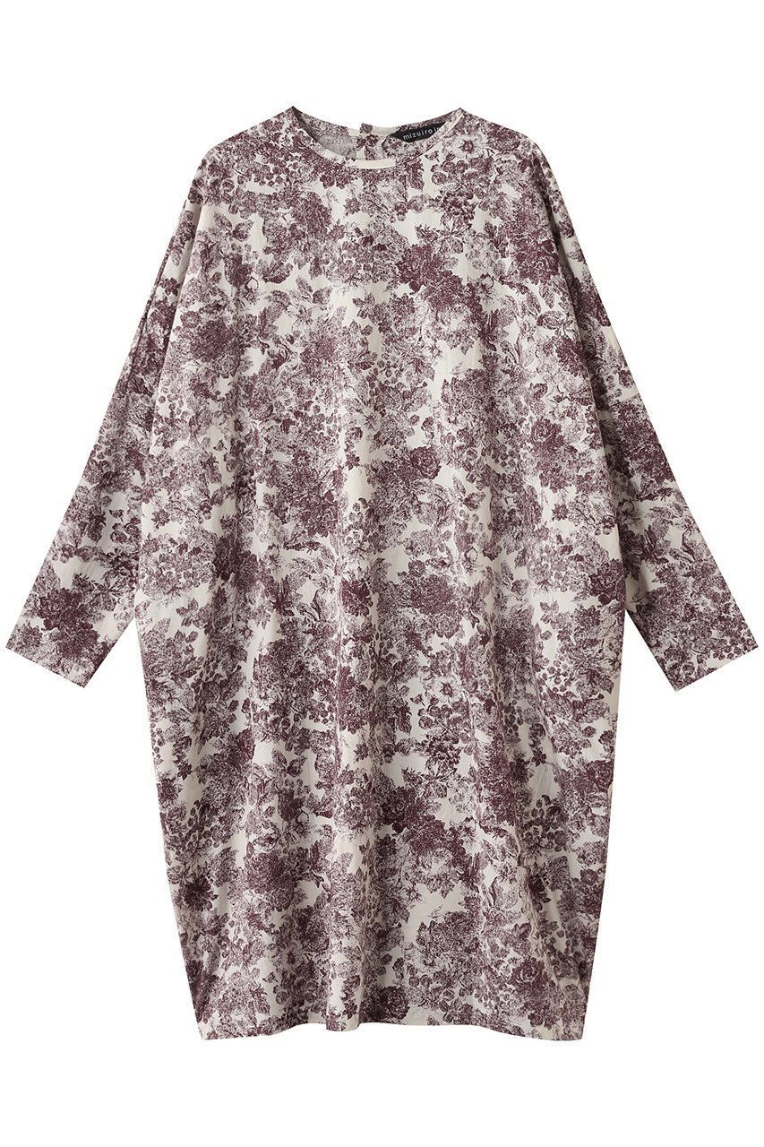 【ミズイロ インド/mizuiro ind】のプリントコクーンワイドワンピース 人気、トレンドファッション・服の通販 founy(ファニー) 　ファッション　Fashion　レディースファッション　Fashion for Women　ワンピース　Dresses　チュニック　Tunic Tops & Dresses　チュニック　Tunic, Long Top　フラワー　Flower, Floral　プリント　Print, Printed Pattern　ロング　Long, Long-Length　秋　Autumn　A/W・秋冬　Autumn/Winter　 other-1|ID: prp329100004632791 ipo3291000000035562403