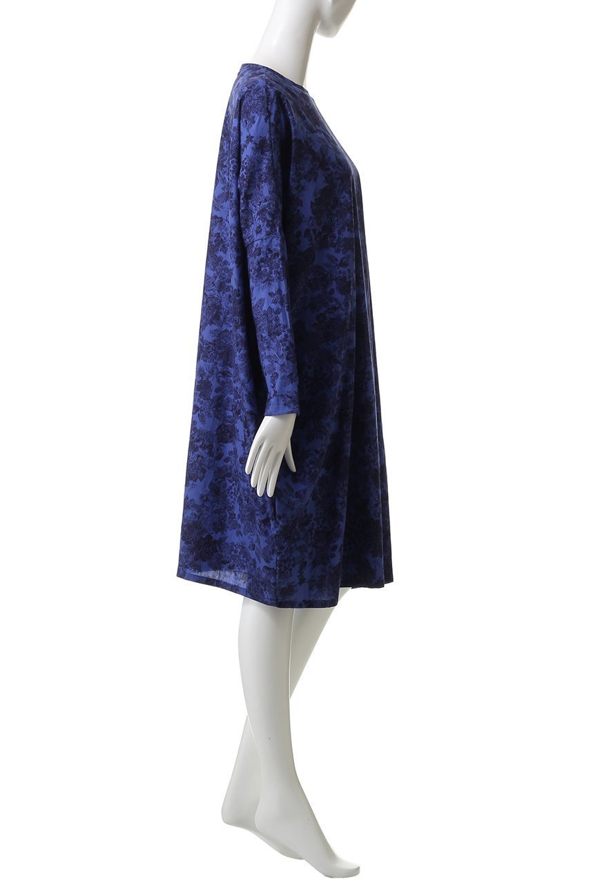 【ミズイロ インド/mizuiro ind】のプリントコクーンワイドワンピース 人気、トレンドファッション・服の通販 founy(ファニー) 　ファッション　Fashion　レディースファッション　Fashion for Women　ワンピース　Dresses　チュニック　Tunic Tops & Dresses　チュニック　Tunic, Long Top　フラワー　Flower, Floral　プリント　Print, Printed Pattern　ロング　Long, Long-Length　秋　Autumn　A/W・秋冬　Autumn/Winter　other-3|ID: prp329100004632791 ipo3291000000035562407