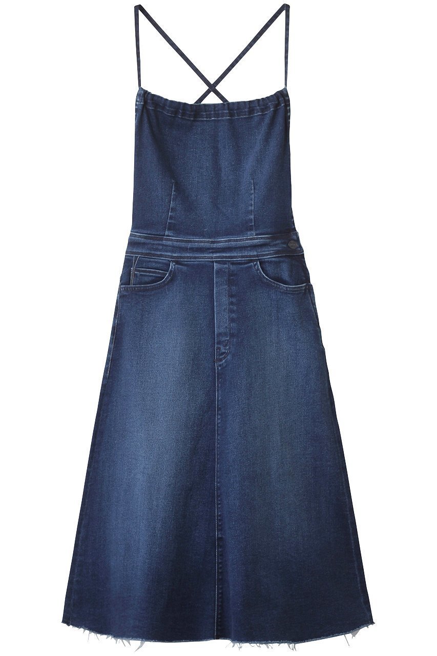 【マザー/MOTHER】のTHE BACK MIDI DRESS キャミソールデニムワンピース (HCM) インテリア・キッズ・メンズ・レディースファッション・服の通販 founy(ファニー) 　ファッション　Fashion　レディースファッション　Fashion for Women　ワンピース　Dresses　フォーマル・パーティードレス・結婚式用ドレス　Elegant & Casual Dresses　チュニック　Tunic Tops & Dresses　2025年　2025　2025-2026秋冬・A/W　Autumn/Winter 2025–26 AW25–26　インナー　Innerwear　キャミソール　Camisole, Spaghetti Strap Top　シューズ　Shoes, Footwear　スニーカー　Sneakers, Trainers　チュニック　Tunic, Long Top　デニム　Denim, Jeans Material　フィット　Fit, Slim Fit　A/W・秋冬　Autumn/Winter　ブルー|ID: prp329100004632793 ipo3291000000033341552