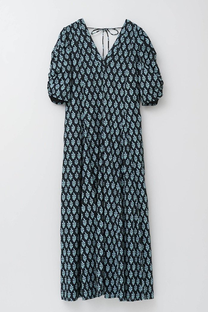 【ヌキテパ/NE QUITTEZ PAS】のCOTTON VOILE ETHNIC プリントギャザースリーブドレス インテリア・キッズ・メンズ・レディースファッション・服の通販 founy(ファニー) https://founy.com/ ファッション Fashion レディースファッション Fashion for Women ワンピース Dresses フォーマル・パーティードレス・結婚式用ドレス Elegant & Casual Dresses チュニック Tunic Tops & Dresses 2025年 2025 2025-2026秋冬・A/W Autumn/Winter 2025–26 AW25–26 インド Indian Textile ギャザー Gathered, Ruffled チャーム Charm, Pendant チュニック Tunic, Long Top ドレス Dress, One-Piece フレア Flare, Flared リボン Ribbon, Bow リラックス Relax, Relaxed Fit ロング Long, Long-Length A/W・秋冬 Autumn/Winter |ID: prp329100004632796 ipo3291000000033341574