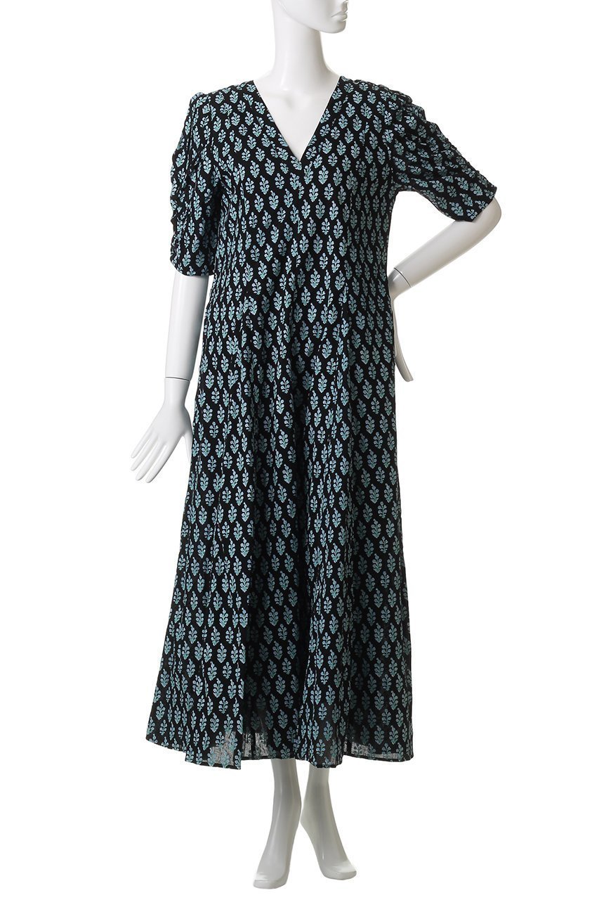 【ヌキテパ/NE QUITTEZ PAS】のCOTTON VOILE ETHNIC プリントギャザースリーブドレス 人気、トレンドファッション・服の通販 founy(ファニー) ファッション Fashion レディースファッション Fashion for Women ワンピース Dresses フォーマル・パーティードレス・結婚式用ドレス Elegant & Casual Dresses チュニック Tunic Tops & Dresses インド Indian Textile ギャザー Gathered, Ruffled チャーム Charm, Pendant チュニック Tunic, Long Top ドレス Dress, One-Piece フレア Flare, Flared リボン Ribbon, Bow リラックス Relax, Relaxed Fit ロング Long, Long-Length other-5|ID: prp329100004632796 ipo3291000000033462818