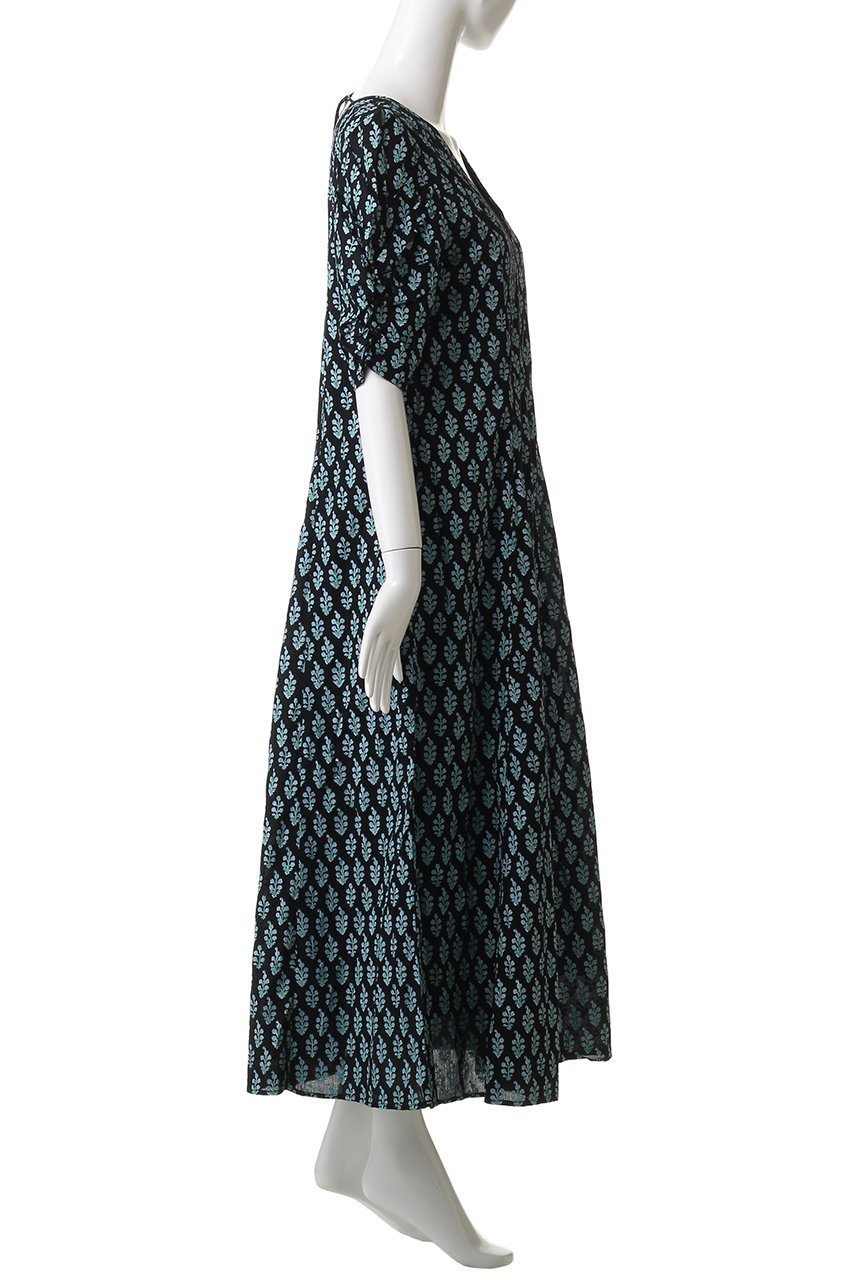 【ヌキテパ/NE QUITTEZ PAS】のCOTTON VOILE ETHNIC プリントギャザースリーブドレス 人気、トレンドファッション・服の通販 founy(ファニー) ファッション Fashion レディースファッション Fashion for Women ワンピース Dresses フォーマル・パーティードレス・結婚式用ドレス Elegant & Casual Dresses チュニック Tunic Tops & Dresses インド Indian Textile ギャザー Gathered, Ruffled チャーム Charm, Pendant チュニック Tunic, Long Top ドレス Dress, One-Piece フレア Flare, Flared リボン Ribbon, Bow リラックス Relax, Relaxed Fit ロング Long, Long-Length other-6|ID: prp329100004632796 ipo3291000000033462819