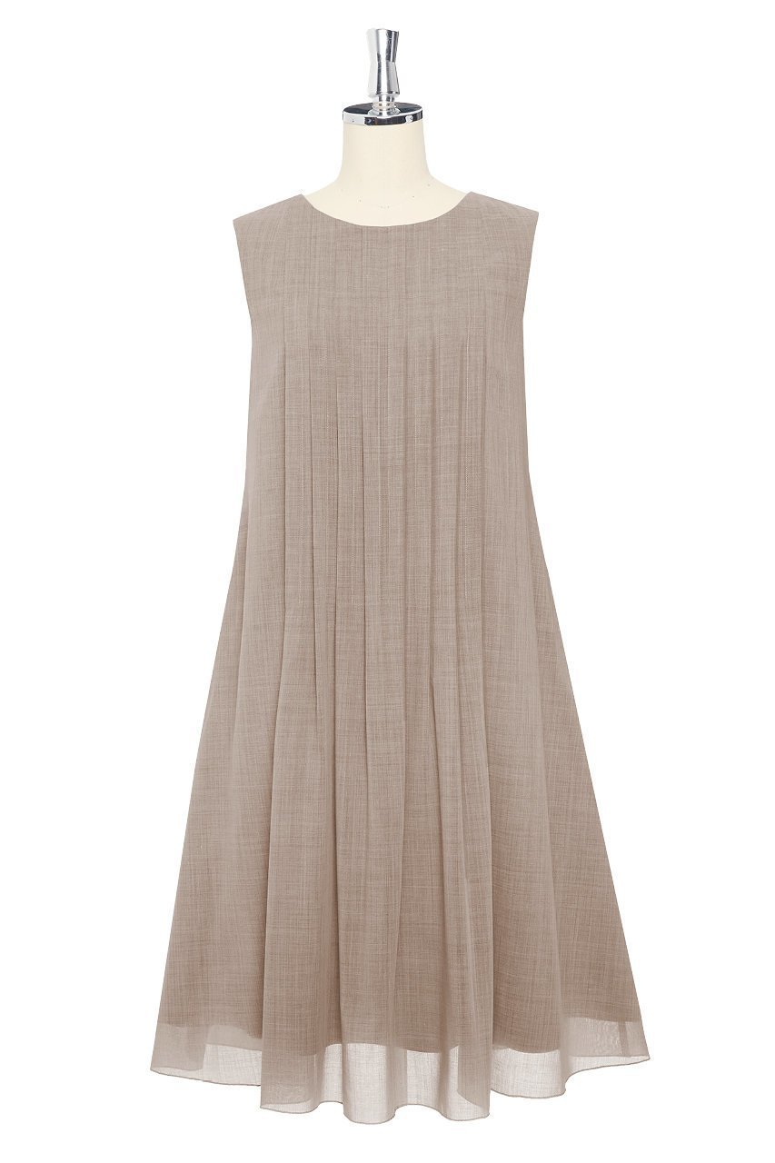 【デイジーリン/DAISY LIN】のDress “Charleston II” インテリア・キッズ・メンズ・レディースファッション・服の通販 founy(ファニー) 　ファッション　Fashion　レディースファッション　Fashion for Women　ワンピース　Dresses　フォーマル・パーティードレス・結婚式用ドレス　Elegant & Casual Dresses　チュニック　Tunic Tops & Dresses　ウォッシャブル　Machine Washable　エレガント 上品　Elegant　シャンブレー　Chambray, Denim-Like Fabric　チュニック　Tunic, Long Top　ドレス　Dress, One-Piece　人気　Popular, Best Seller　フロント　Front, Front Design　プリーツ　Pleats, Pleated　リラックス　Relax, Relaxed Fit　おすすめ　Recommended / Our Picks　旅行　Travel　新作・新入荷　New Arrivals / New In　デイジーベージュ|ID: prp329100004632798 ipo3291000000033341590