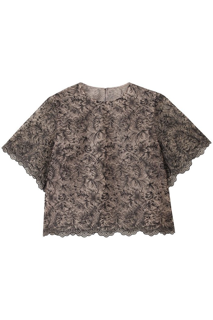 【アナイ/ANAYI】のレースフラワーチュールTブラウス インテリア・キッズ・メンズ・レディースファッション・服の通販 founy(ファニー) https://founy.com/ ファッション Fashion レディースファッション Fashion for Women トップス・カットソー Cut & Sew Tops シャツ・ブラウス・オフィスカジュアル Elegant Blouses & Button-Ups 2025年 2025 2025-2026秋冬・A/W Autumn/Winter 2025–26 AW25–26 エレガント 上品 Elegant ショート Short, Short Length スカラップ Scallop, Scalloped Edge スラックス Slacks, Dress Pants スリーブ Sleeve, Long Sleeve / Short Sleeve チュール Tulip, Tulip Motif デニム Denim, Jeans Material トレンド Trend, Trending Now レース Lace, Lace Fabric A/W・秋冬 Autumn/Winter |ID: prp329100004632803 ipo3291000000033341621