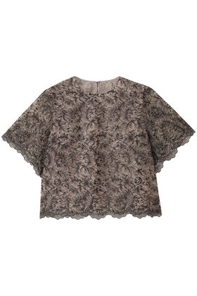 【アナイ/ANAYI】 レースフラワーチュールTブラウス人気、トレンドファッション・服の通販 founy(ファニー) ファッション Fashion レディースファッション Fashion for Women トップス・カットソー Cut & Sew Tops シャツ・ブラウス・オフィスカジュアル Elegant Blouses & Button-Ups 2025年 2025 2025-2026秋冬・A/W Autumn/Winter 2025–26 AW25–26 エレガント 上品 Elegant ショート Short, Short Length スカラップ Scallop, Scalloped Edge スラックス Slacks, Dress Pants スリーブ Sleeve, Long Sleeve / Short Sleeve チュール Tulip, Tulip Motif デニム Denim, Jeans Material トレンド Trend, Trending Now レース Lace, Lace Fabric A/W・秋冬 Autumn/Winter |ID:prp329100004632803
