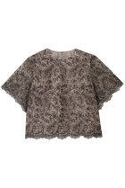 【アナイ/ANAYI】のレースフラワーチュールTブラウス ベージュ|ID:prp329100004632803