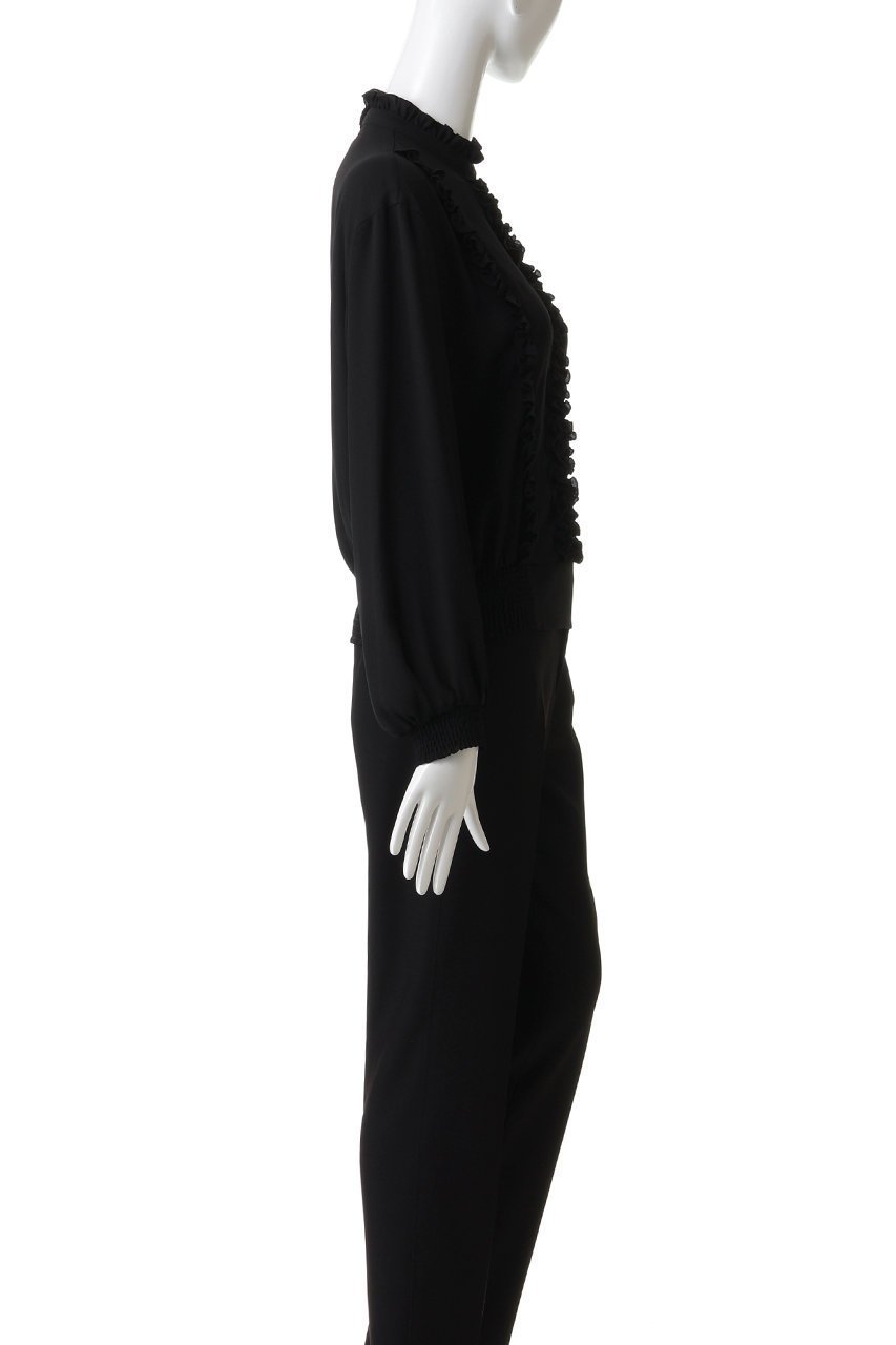 【アルアバイル/allureville】の【LOULOU WILLOUGHBY】スタンドフリルシャーリングブラウス 人気、トレンドファッション・服の通販 founy(ファニー) 　ファッション　Fashion　レディースファッション　Fashion for Women　トップス・カットソー　Cut & Sew Tops　シャツ・ブラウス・オフィスカジュアル　Elegant Blouses & Button-Ups　インナー　Innerwear　シャーリング　Shirring, Ruched　ジャケット　Jacket, Outerwear　スリーブ　Sleeve, Long Sleeve / Short Sleeve　フリル　Frill, Ruffle　ロング　Long, Long-Length　other-3|ID: prp329100004632806 ipo3291000000035504876