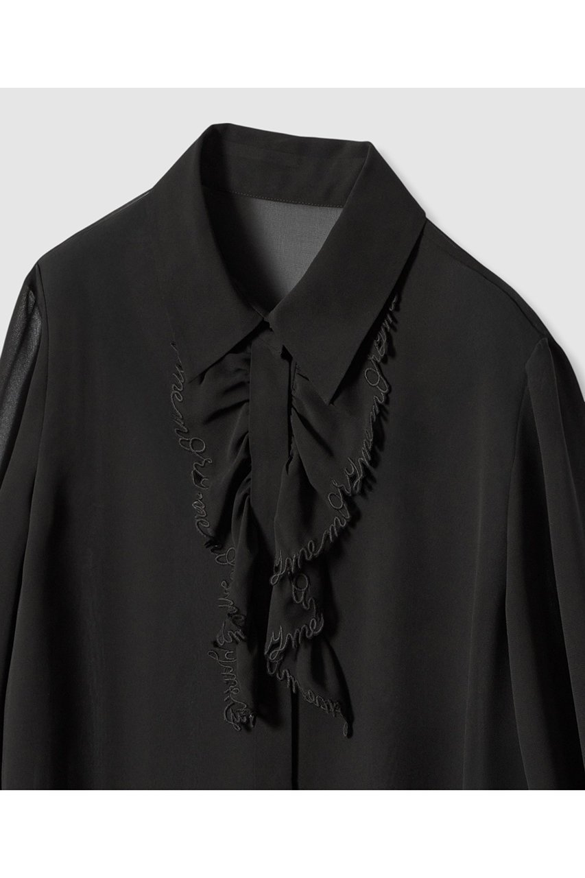 【アルアバイル/allureville】の【LOULOU WILLOUGHBY】レタード刺繍ブラウス 人気、トレンドファッション・服の通販 founy(ファニー) 　ファッション　Fashion　レディースファッション　Fashion for Women　トップス・カットソー　Cut & Sew Tops　シャツ・ブラウス・オフィスカジュアル　Elegant Blouses & Button-Ups　2025年　2025　2025-2026秋冬・A/W　Autumn/Winter 2025–26 AW25–26　とろみ　Fluid, Flowy Fabric　インナー　Innerwear　オーガンジー　Organza Fabric　カーディガン　Cardigan, Knitwear　シフォン　Chiffon, Lightweight Fabric　ジャケット　Jacket, Outerwear　スリーブ　Sleeve, Long Sleeve / Short Sleeve　バランス　Balance, Style Balance　フリル　Frill, Ruffle　ロング　Long, Long-Length　A/W・秋冬　Autumn/Winter　other-3|ID: prp329100004632809 ipo3291000000033341676