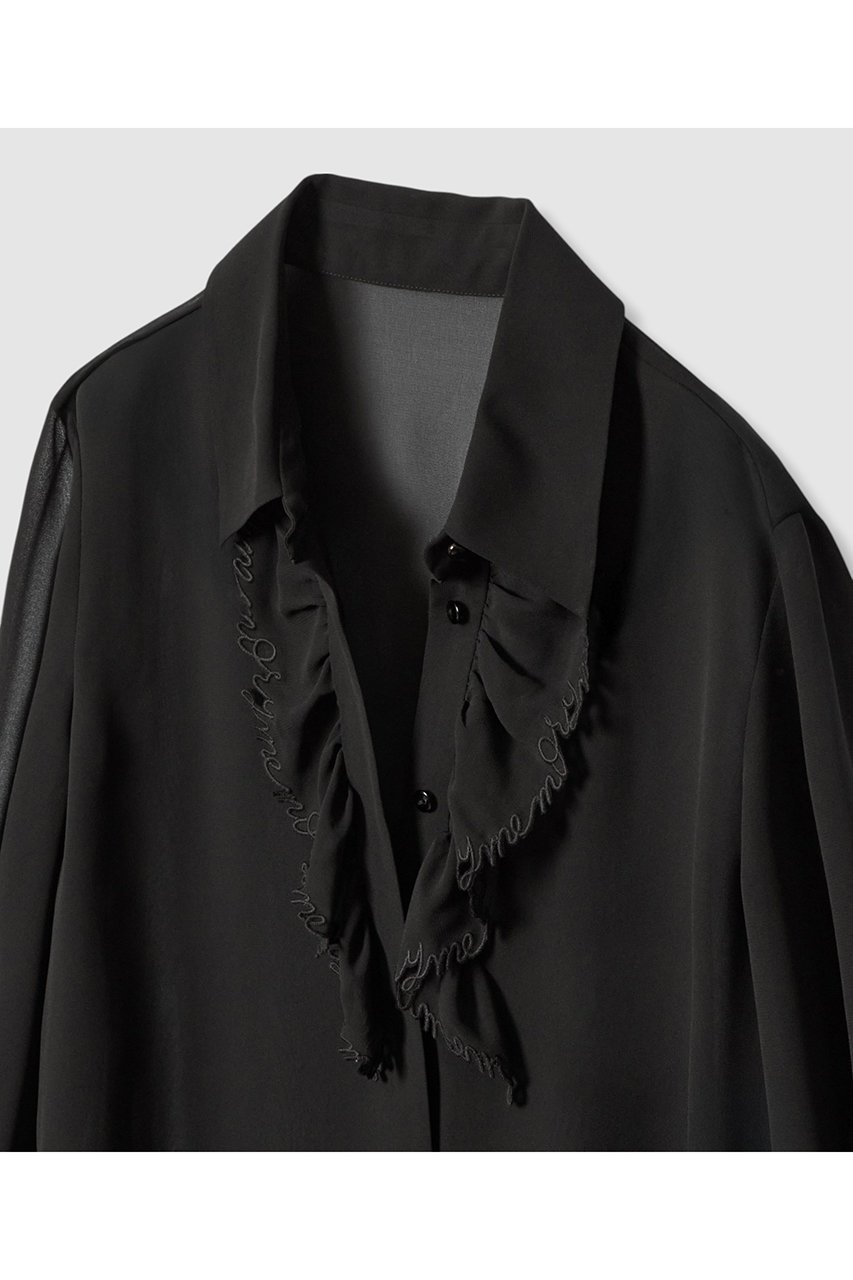 【アルアバイル/allureville】の【LOULOU WILLOUGHBY】レタード刺繍ブラウス 人気、トレンドファッション・服の通販 founy(ファニー) 　ファッション　Fashion　レディースファッション　Fashion for Women　トップス・カットソー　Cut & Sew Tops　シャツ・ブラウス・オフィスカジュアル　Elegant Blouses & Button-Ups　とろみ　Fluid, Flowy Fabric　インナー　Innerwear　オーガンジー　Organza Fabric　カーディガン　Cardigan, Knitwear　シフォン　Chiffon, Lightweight Fabric　ジャケット　Jacket, Outerwear　スリーブ　Sleeve, Long Sleeve / Short Sleeve　バランス　Balance, Style Balance　フリル　Frill, Ruffle　ロング　Long, Long-Length　other-4|ID: prp329100004632809 ipo3291000000035562428