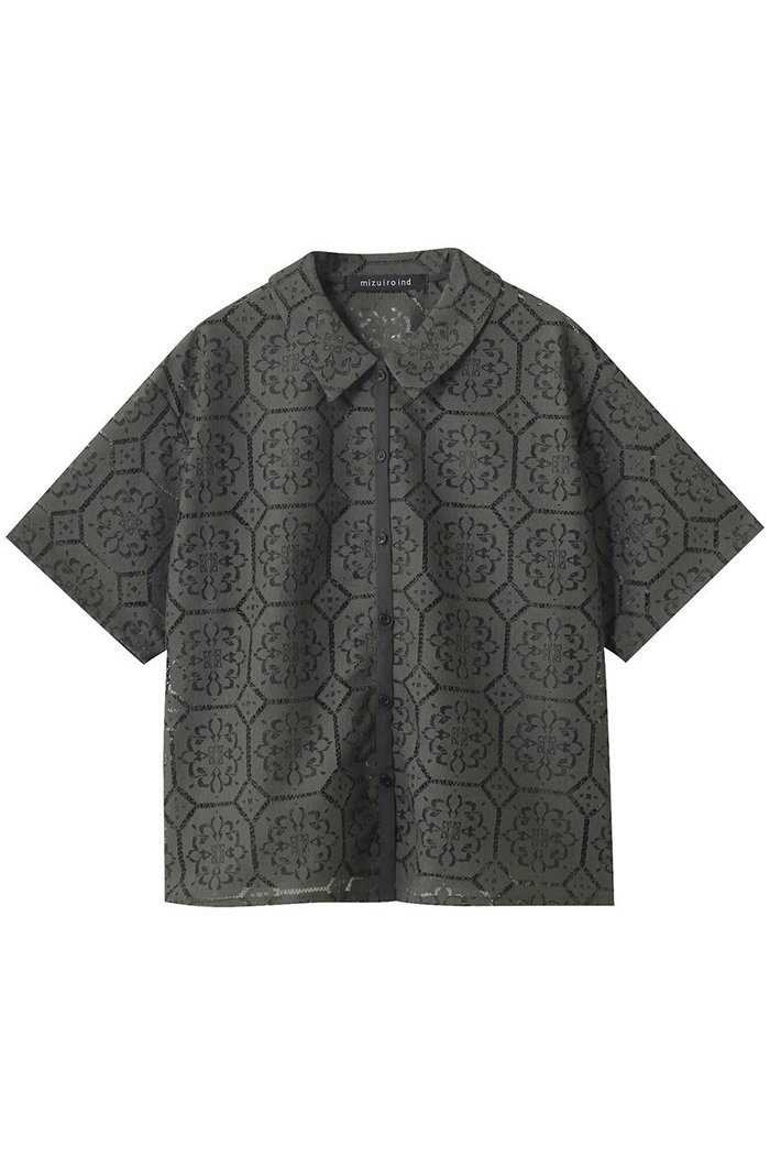 【ミズイロ インド/mizuiro ind】のtile lace shirt シャツ インテリア・キッズ・メンズ・レディースファッション・服の通販 founy(ファニー) https://founy.com/ ファッション Fashion レディースファッション Fashion for Women トップス・カットソー Cut & Sew Tops シャツ・ブラウス・オフィスカジュアル Elegant Blouses & Button-Ups 2025年 2025 2025-2026秋冬・A/W Autumn/Winter 2025–26 AW25–26 おすすめ Recommended / Our Picks ショート Short, Short Length スリーブ Sleeve, Long Sleeve / Short Sleeve ベーシック Basic, Essential レギュラー Regular, Standard Fit レース Lace, Lace Fabric エレガント 上品 Elegant 人気 Popular, Best Seller 秋 Autumn A/W・秋冬 Autumn/Winter |ID: prp329100004632810 ipo3291000000033341685