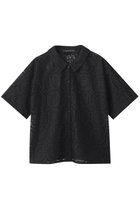 【ミズイロ インド/mizuiro ind】のtile lace shirt シャツ black|ID: prp329100004632810 ipo3291000000033341688