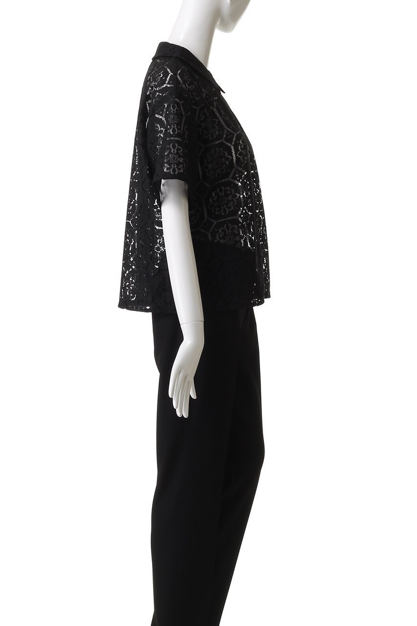 【ミズイロ インド/mizuiro ind】のtile lace shirt シャツ 人気、トレンドファッション・服の通販 founy(ファニー) 　ファッション　Fashion　レディースファッション　Fashion for Women　トップス・カットソー　Cut & Sew Tops　シャツ・ブラウス・オフィスカジュアル　Elegant Blouses & Button-Ups　おすすめ　Recommended / Our Picks　ショート　Short, Short Length　スリーブ　Sleeve, Long Sleeve / Short Sleeve　ベーシック　Basic, Essential　レギュラー　Regular, Standard Fit　レース　Lace, Lace Fabric　エレガント 上品　Elegant　人気　Popular, Best Seller　秋　Autumn　other-3|ID: prp329100004632810 ipo3291000000034336204