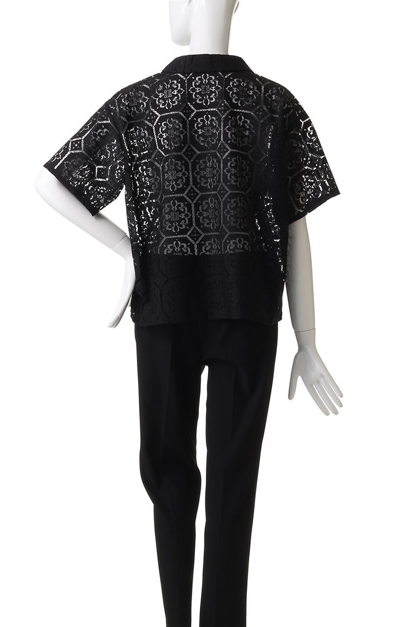【ミズイロ インド/mizuiro ind】のtile lace shirt シャツ 人気、トレンドファッション・服の通販 founy(ファニー) 　ファッション　Fashion　レディースファッション　Fashion for Women　トップス・カットソー　Cut & Sew Tops　シャツ・ブラウス・オフィスカジュアル　Elegant Blouses & Button-Ups　おすすめ　Recommended / Our Picks　ショート　Short, Short Length　スリーブ　Sleeve, Long Sleeve / Short Sleeve　ベーシック　Basic, Essential　レギュラー　Regular, Standard Fit　レース　Lace, Lace Fabric　エレガント 上品　Elegant　人気　Popular, Best Seller　秋　Autumn　other-4|ID: prp329100004632810 ipo3291000000034336205