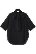 【ドメル/DOMELLE】のオーガンジー ブラウス 人気、トレンドファッション・服の通販 founy(ファニー) ファッション Fashion レディースファッション Fashion for Women トップス・カットソー Cut & Sew Tops シャツ・ブラウス・オフィスカジュアル Elegant Blouses & Button-Ups 2025年 2025 2025-2026秋冬・A/W Autumn/Winter 2025–26 AW25–26 オーガンジー Organza Fabric ショート Short, Short Length スリーブ Sleeve, Long Sleeve / Short Sleeve バランス Balance, Style Balance リボン Ribbon, Bow A/W・秋冬 Autumn/Winter thumbnail ブラック|ID: prp329100004632811 ipo3291000000033341700