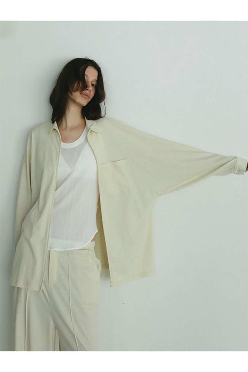 【エトレトウキョウ/ETRE TOKYO】のフロントファスナーカットシャツ 人気、トレンドファッション・服の通販 founy(ファニー) 　ファッション　Fashion　レディースファッション　Fashion for Women　トップス・カットソー　Cut & Sew Tops　シャツ・ブラウス・オフィスカジュアル　Elegant Blouses & Button-Ups　カットソー　Cut and Sewn Top　ジップ　Zip, Zipper　スリーブ　Sleeve, Long Sleeve / Short Sleeve　セットアップ　Set-Up, Coordinated Outfit　トレンド　Trend, Trending Now　フロント　Front, Front Design　ロング　Long, Long-Length　 other-1|ID: prp329100004632813 ipo3291000000035175034