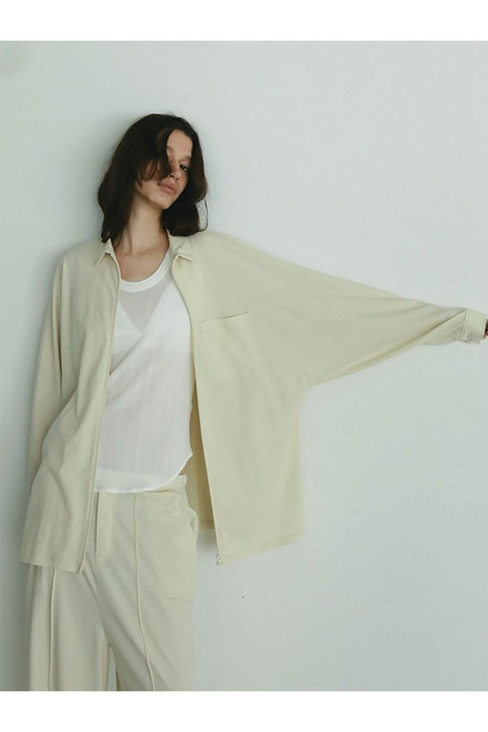 【エトレトウキョウ/ETRE TOKYO】のフロントファスナーカットシャツ インテリア・キッズ・メンズ・レディースファッション・服の通販 founy(ファニー) https://founy.com/ ファッション Fashion レディースファッション Fashion for Women トップス・カットソー Cut & Sew Tops シャツ・ブラウス・オフィスカジュアル Elegant Blouses & Button-Ups カットソー Cut and Sewn Top ジップ Zip, Zipper スリーブ Sleeve, Long Sleeve / Short Sleeve セットアップ Set-Up, Coordinated Outfit トレンド Trend, Trending Now フロント Front, Front Design ロング Long, Long-Length |ID: prp329100004632813 ipo3291000000036084719