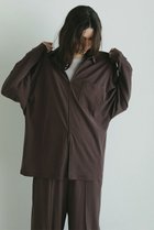 【エトレトウキョウ/ETRE TOKYO】のフロントファスナーカットシャツ ブラウン|ID: prp329100004632813 ipo3291000000036084721