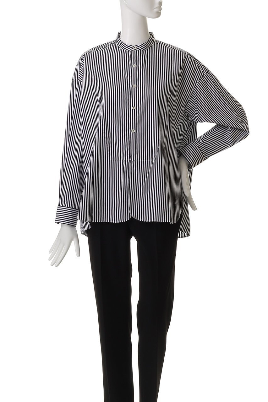 【ティッカ/TICCA】のノーカラービブヨークシャツ 人気、トレンドファッション・服の通販 founy(ファニー) 　ファッション　Fashion　レディースファッション　Fashion for Women　トップス・カットソー　Cut & Sew Tops　シャツ・ブラウス・オフィスカジュアル　Elegant Blouses & Button-Ups　2025年　2025　2025-2026秋冬・A/W　Autumn/Winter 2025–26 AW25–26　クラシカル　Classical, Vintage-Inspired　スタンダード　Standard, Basic　スリーブ　Sleeve, Long Sleeve / Short Sleeve　ドレス　Dress, One-Piece　ボトム　Bottoms, Lower Wear　リラックス　Relax, Relaxed Fit　ロング　Long, Long-Length　ヴィンテージ　Vintage Style　エレガント 上品　Elegant　A/W・秋冬　Autumn/Winter　other-2|ID: prp329100004632814 ipo3291000000033341743